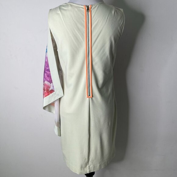 Ted Baker Women's White Floral Sugar Sweet Tunic One Shoulder Mini Dress Size 2 - Picture 4 of 11